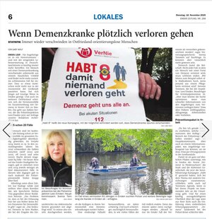 Zeitungsartikel über die Kampagne Habt8